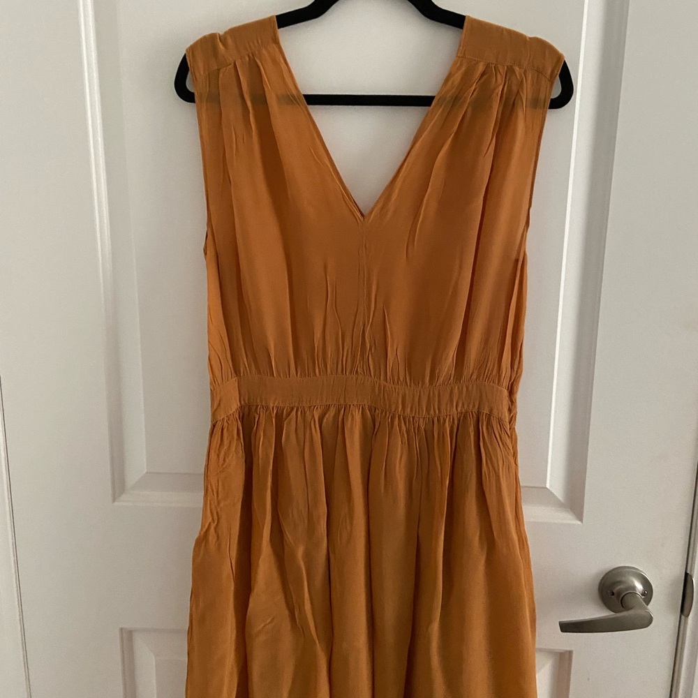 Cyrillus mustard dress